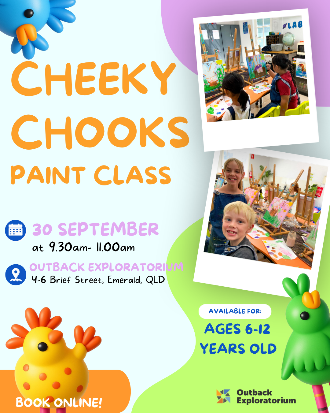 Cheeky Chooks Paint Class